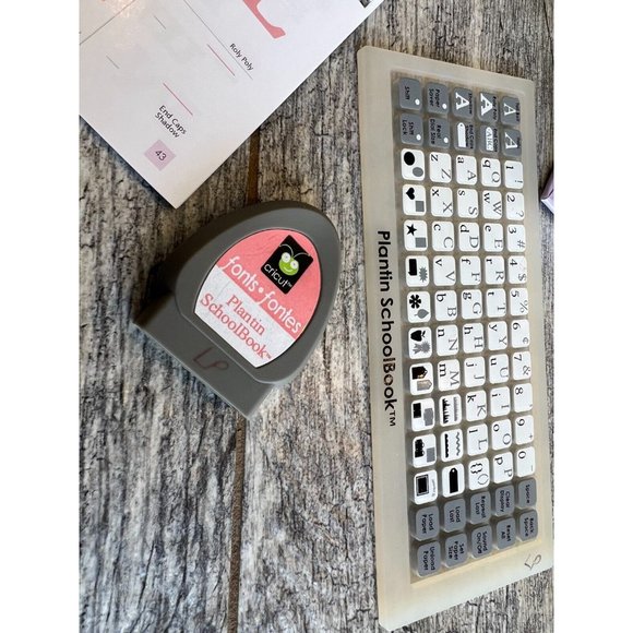 Plantin Schoolbook Cricut Cartridge Font Lettering Letters 29-0390 Provo Craft - Picture 6 of 7